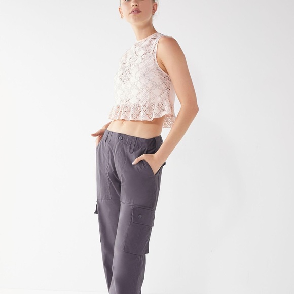 Urban Outfitters Lace Peplum Tank Top - Picture 2 of 12